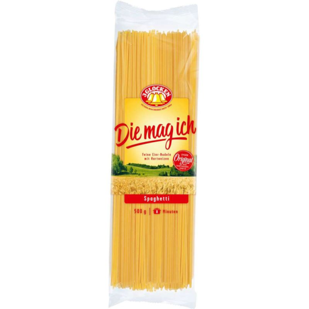 3 GLOCKEN Nudeln, Die mag ich Spaghetti 500g / 17.63oz