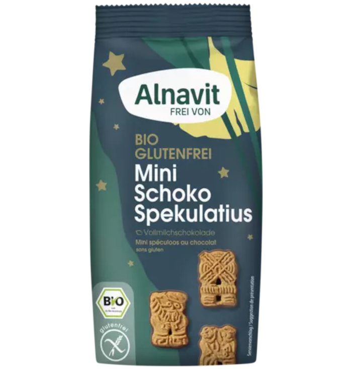 Alnavit Bio Mini Schoko Spekulatius Glutenfrei 140g / 4.93oz