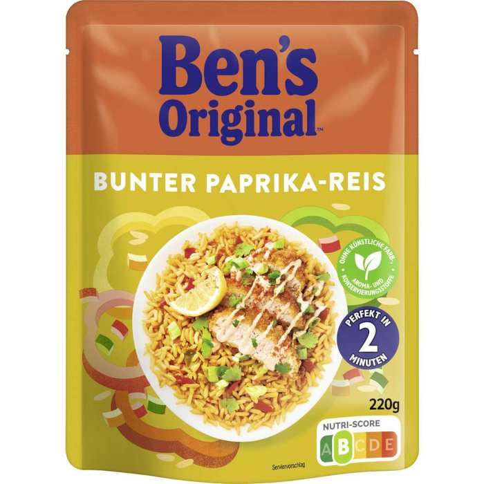 BEN´S ORIGINAL™ Express-Reis Bunter Paprika Reis 220g