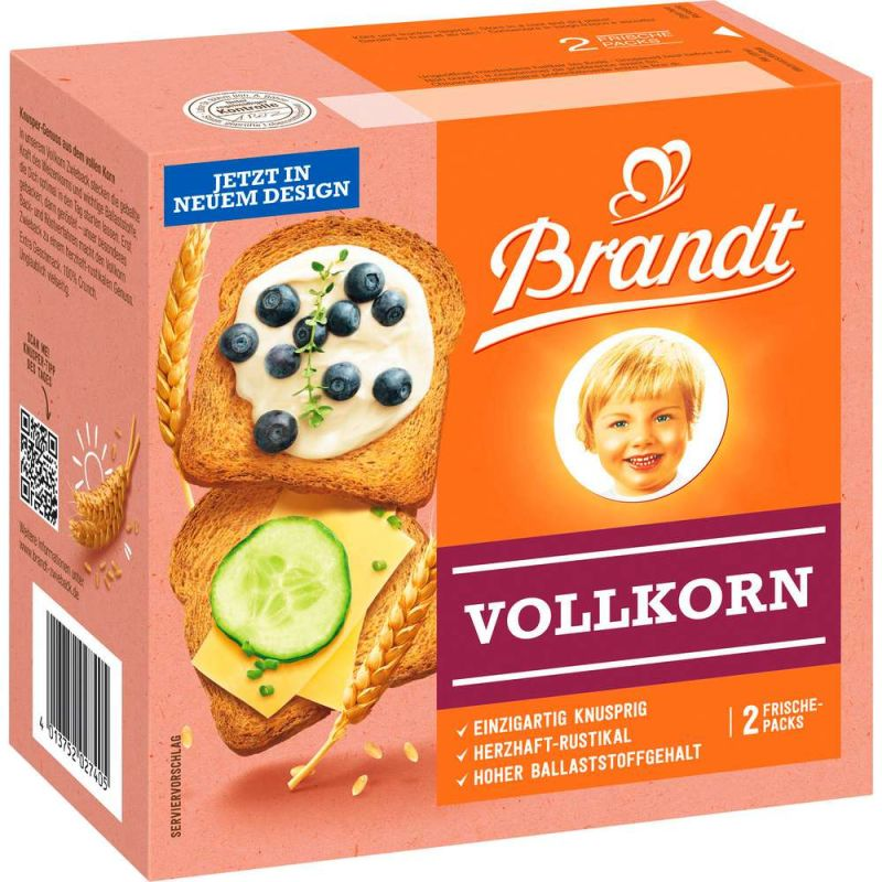 Brandt Vollkorn Zwieback 225g / 7.93oz