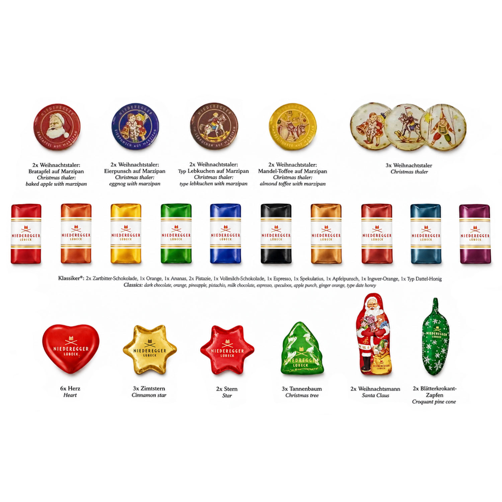Niederegger Adventskalender Café Niederegger 525g / 18.51oz