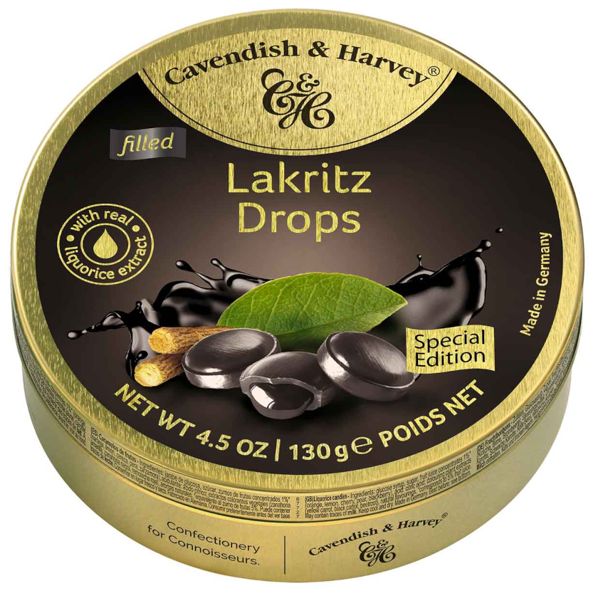 Cavendish & Harvey Filled Lakritz Drops 130g / 4.59oz