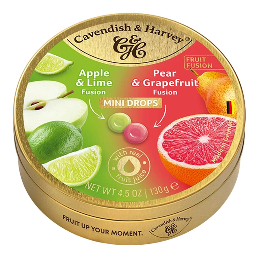 Cavendish & Harvey Fruit Fusion Mini Drops Apple&Lime / Pear&Grapefruit 130g / 4.59oz