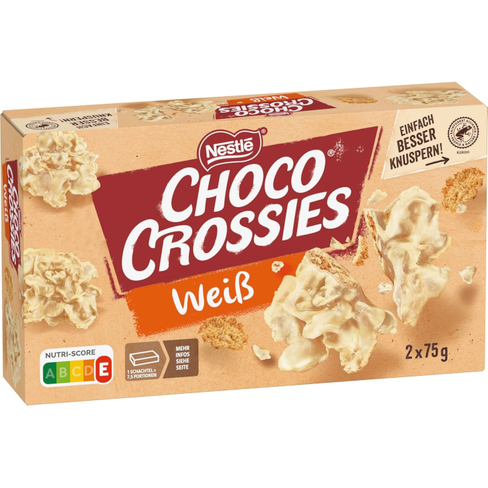 Nestlé Choco Crossies Weiß 2 x 75g