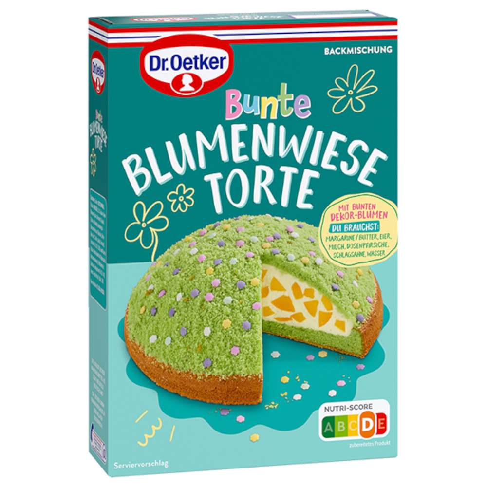 Dr. Oetker Bunte Blumenwiese Torte Backmischung 337g / 11.88oz