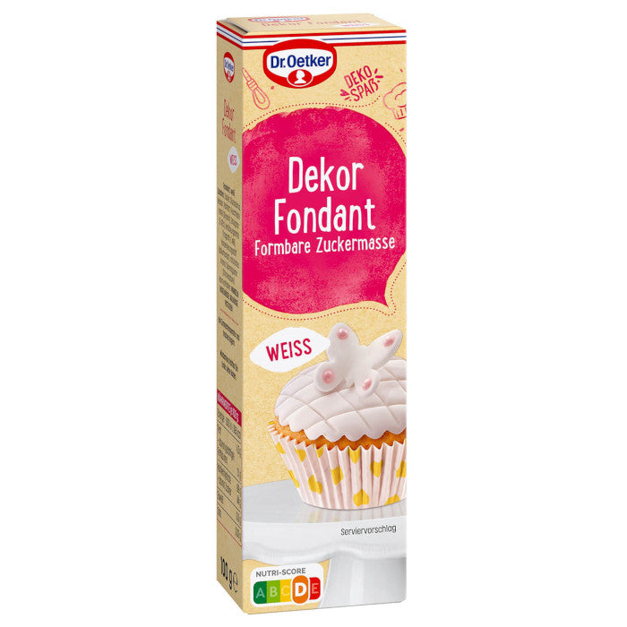 Dr. Oetker Deko-Spaß Dekor Fondant Weiß 100g / 3.52oz