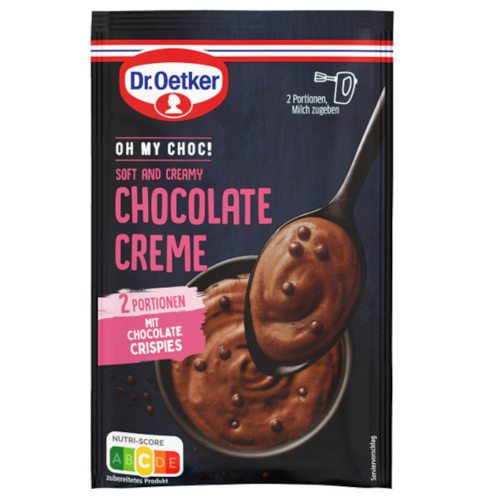 Dr. Oetker OH MY CHOC! Soft and Creamy Chocolate Creme 68g / 2.39oz