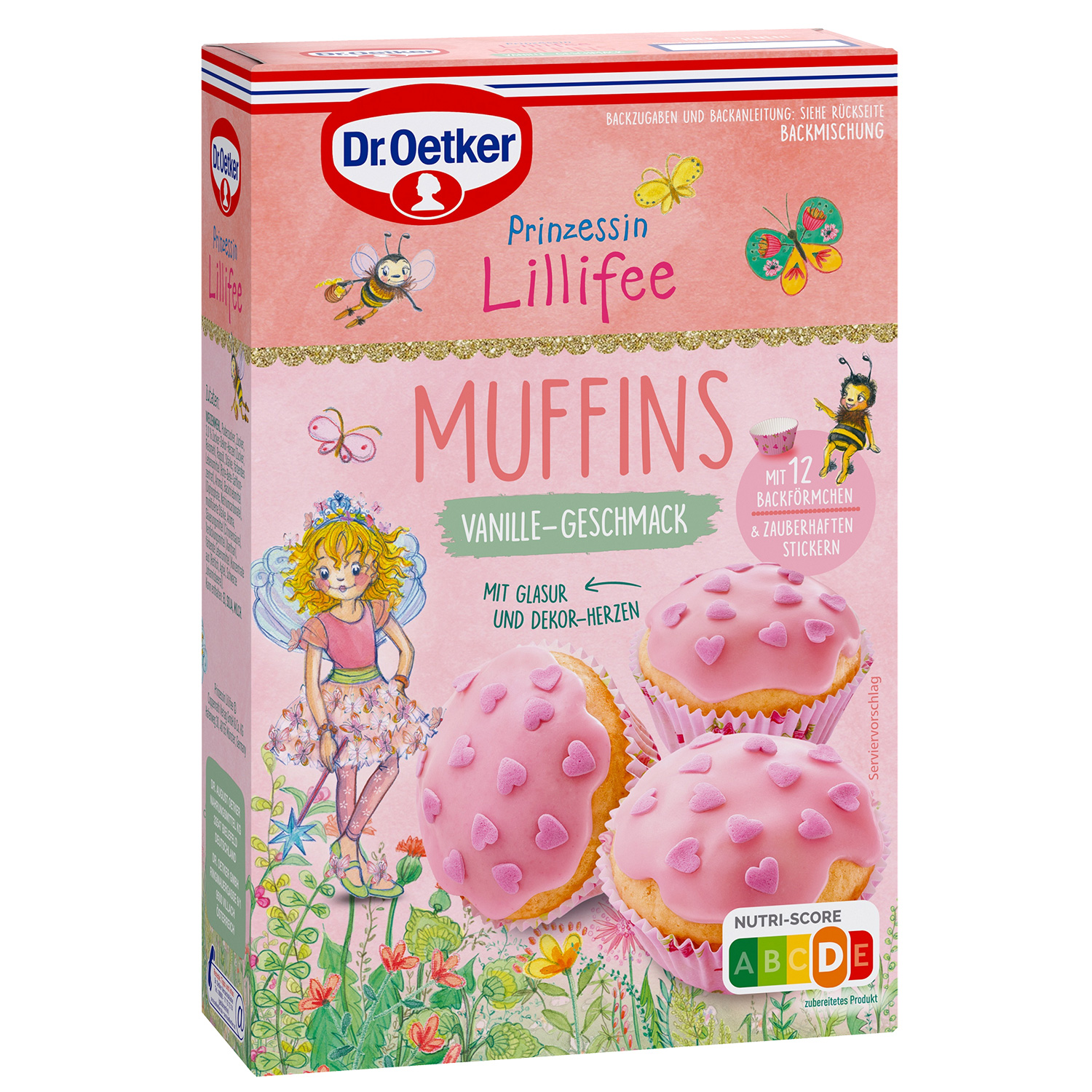 Dr. Oetker Prinzessin Lillifee Vanille Muffins Backmischung 397g