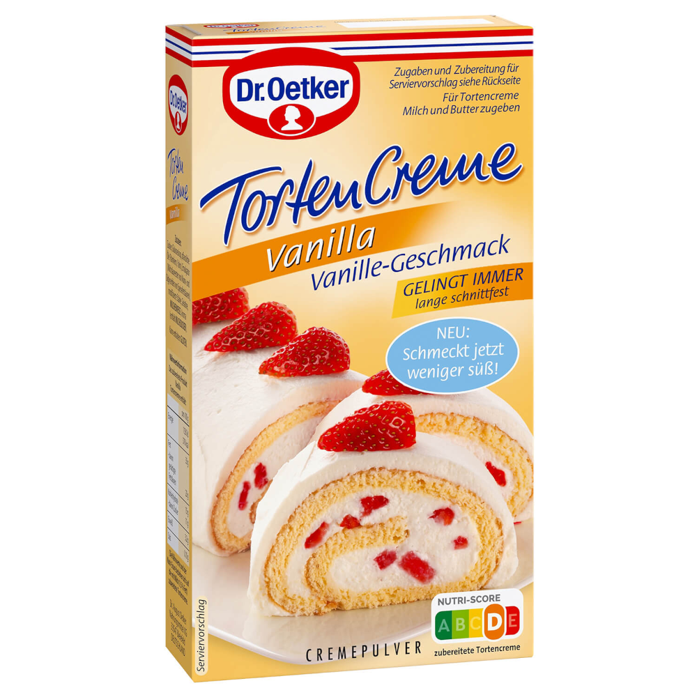 Dr. Oetker Tortencreme Vanilla 123g / 4.33oz