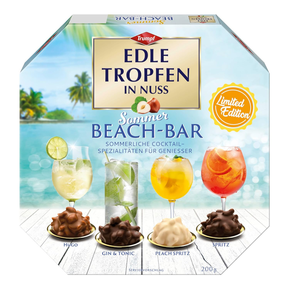 Trumpf Edle Tropfen in Nuss "Sommer Beach Bar" 200g / 7oz