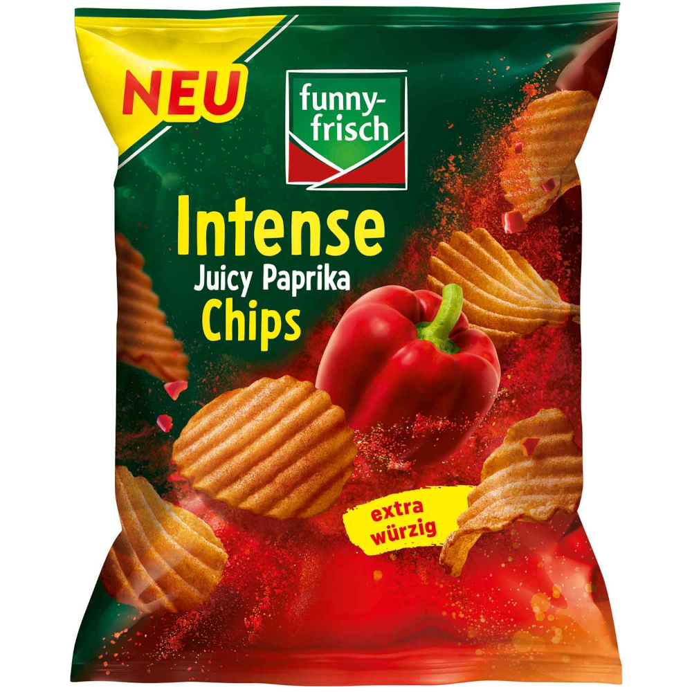 funny-frisch Intense Chips Juicy Paprika 110g / 3.88oz