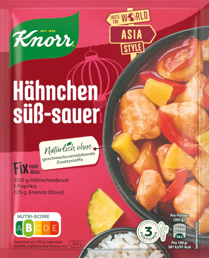 Knorr Fix für Hähnchen Süß-Sauer 61g / 2.15oz