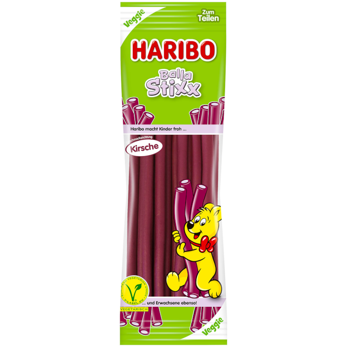HARIBO Balla Stixx Kirsche vegetarisches Fruchtgummi 175g