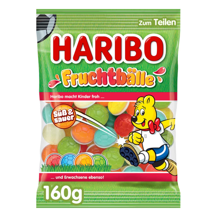 HARIBO Fruchtbälle Süß & Sauer 160g / 5.64oz