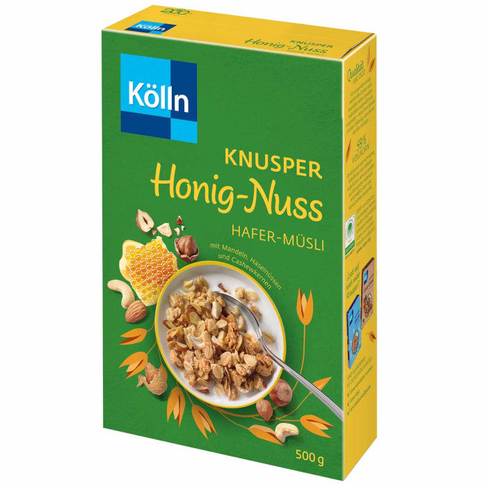 Kölln Knusper Honig Nuss Hafer-Müsli 500g / 17.63oz
