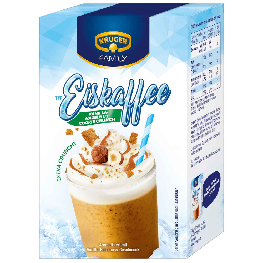 KRÜGER FAMILY Typ Eiskaffee Vanilla Hazelnut Cookie Crunch 10er