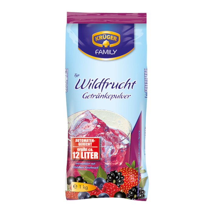 KRÜGER FAMILY Getränkepulver Wildfrucht 1kg / 2.2lbs