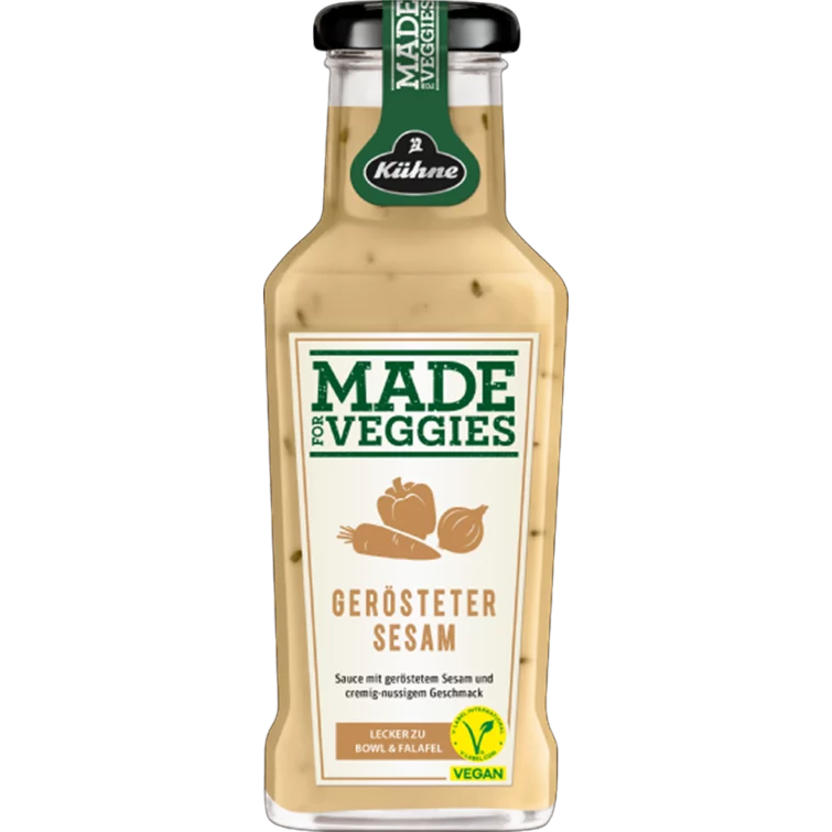 Kühne Made for Veggies gerösteter Sesam vegane Sauce 235ml / 8.28 fl. oz.