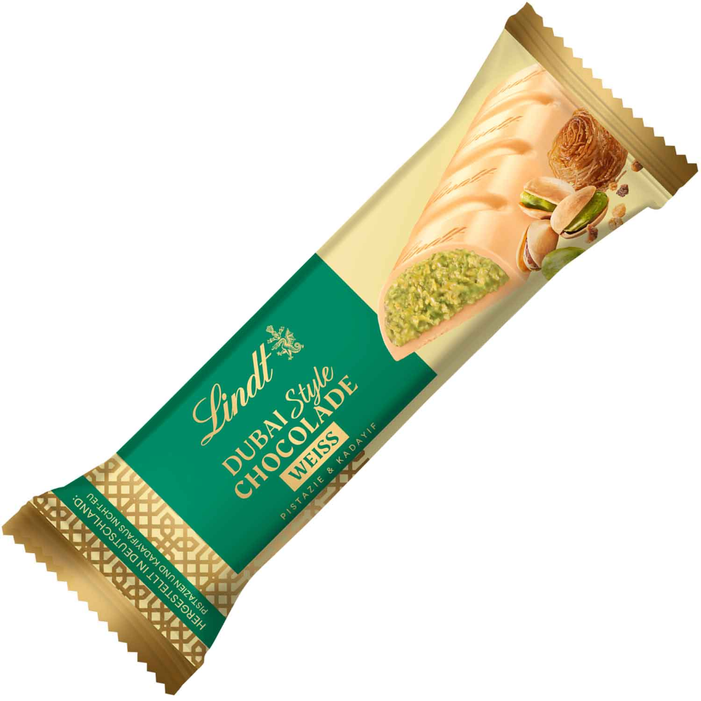 Lindt Dubai Style Chocolade Riegel Weiß 40g / 1.41oz