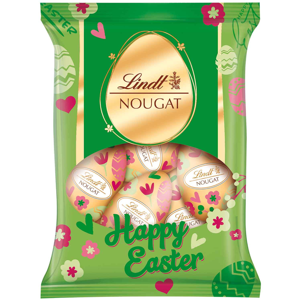 Lindt "Happy Easter" Nougat Schokoladen Ostereier 90g / 3.19oz