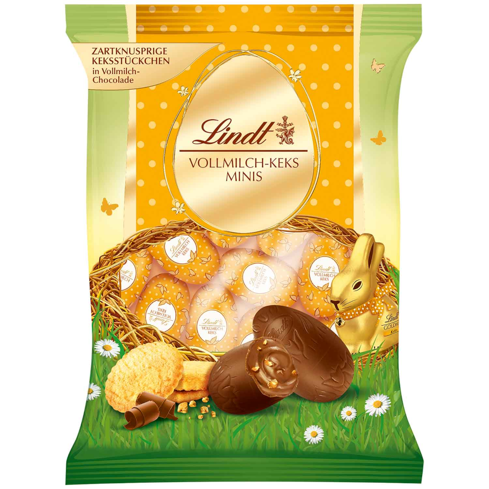 Lindt Vollmilch-Keks Mini Eier 100g / 3.52oz