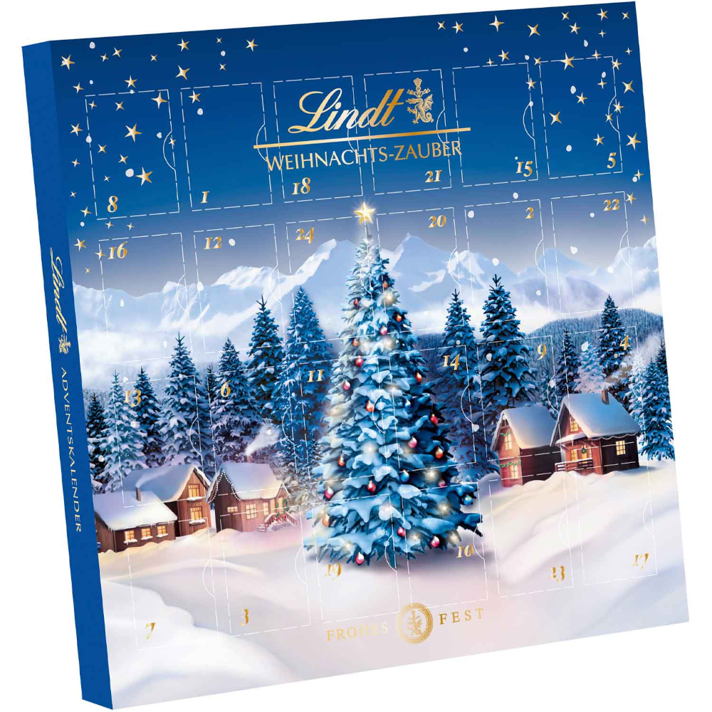 Lindt Weihnachts-Zauber Mini Tisch Adventskalender 115g / 4.05oz
