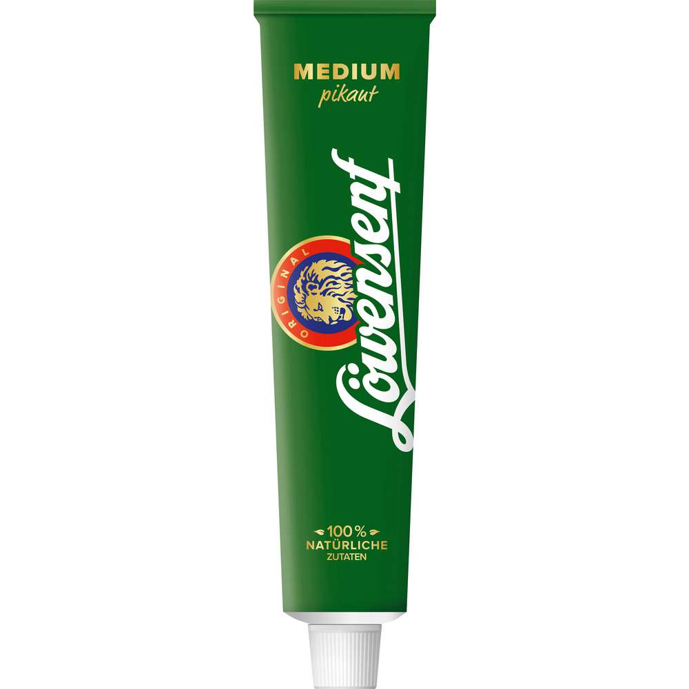 Löwensenf Medium Senf in der 200ml / 7.05 fl.oz Tube