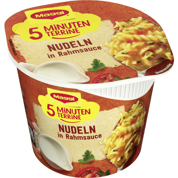 Maggi 5 Minuten Terrine Nudeln in Rahmsauce 61g / 2.15oz