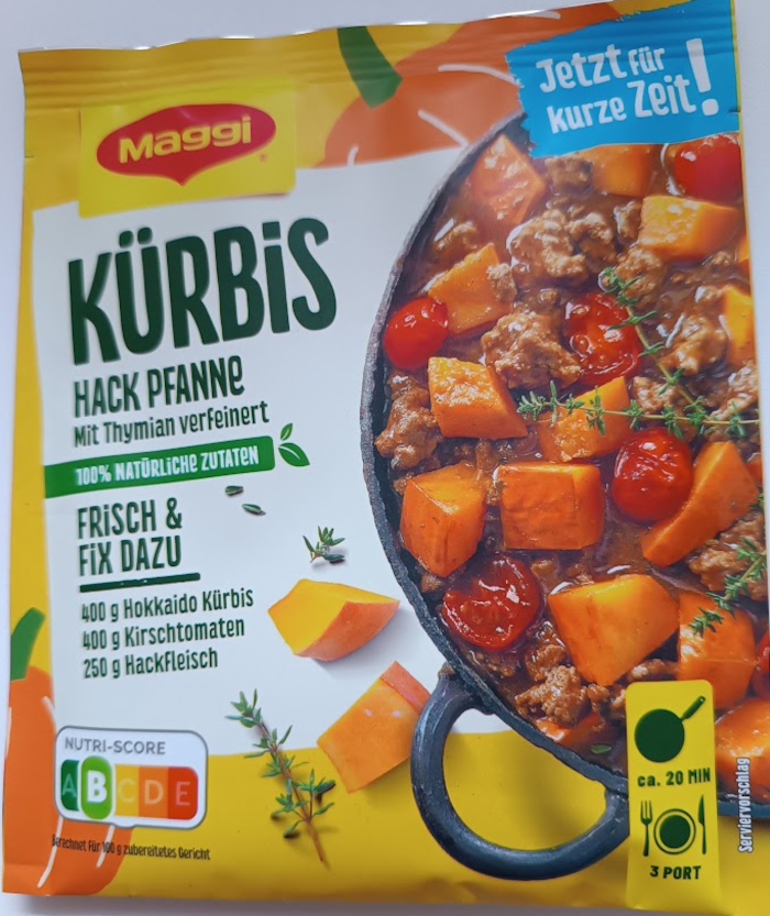 Maggi Fix für Kürbis Hack Pfanne 44g / 1.55oz