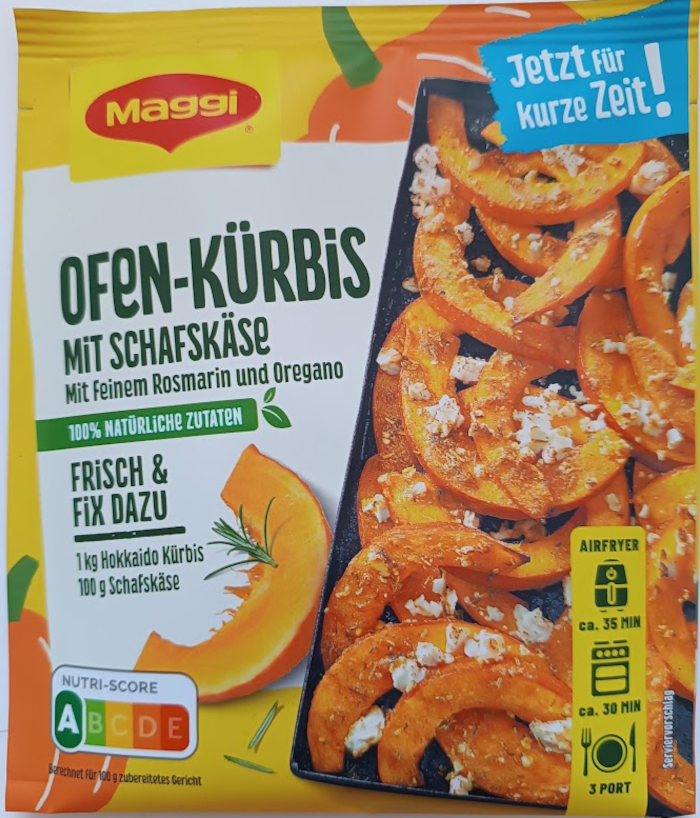 Maggi Fix für Ofen-Kürbis mit Schafskäse 31g / 1.09oz