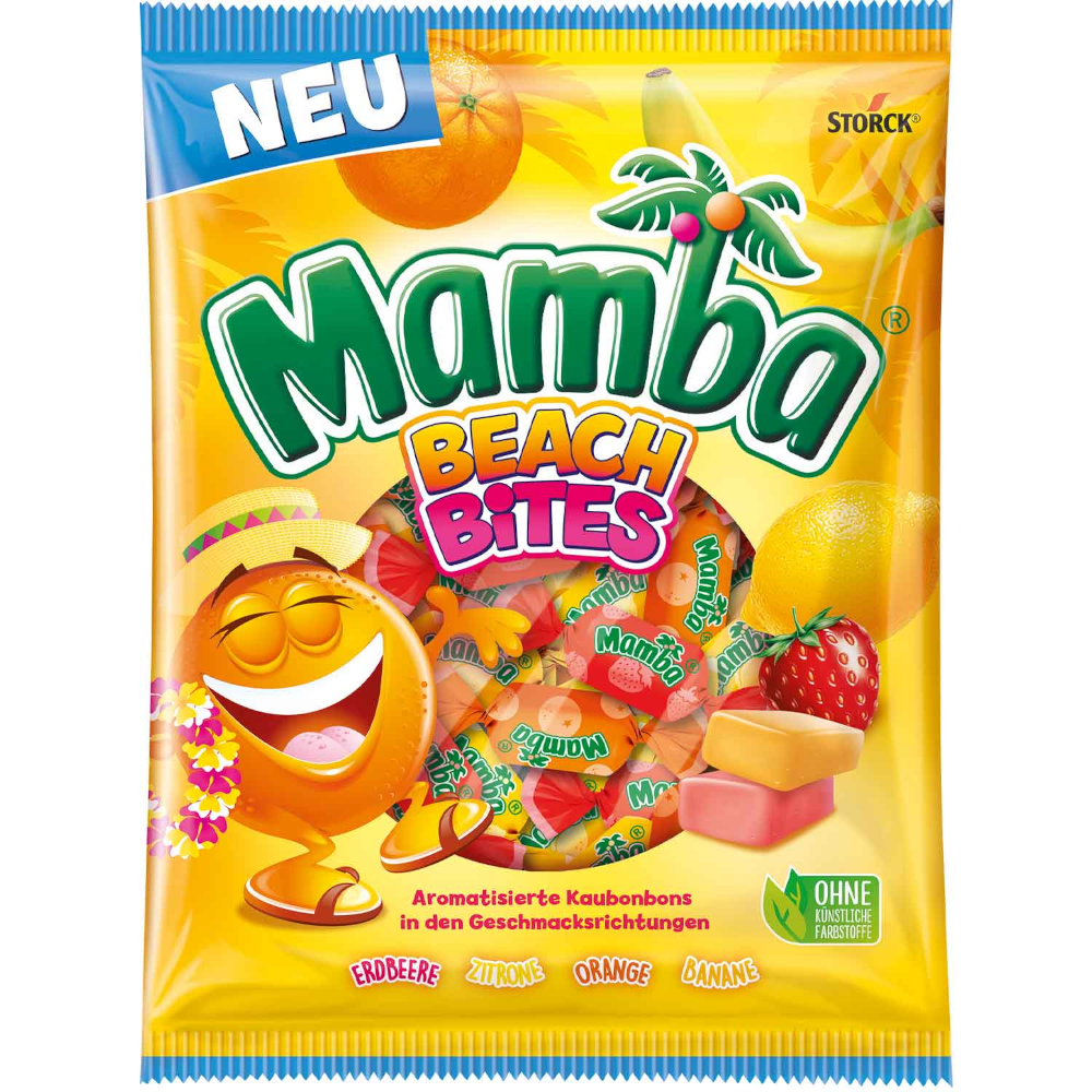 Storck Mamba Beach Bites fruchtige Kaubonbons 160g / 5.64oz