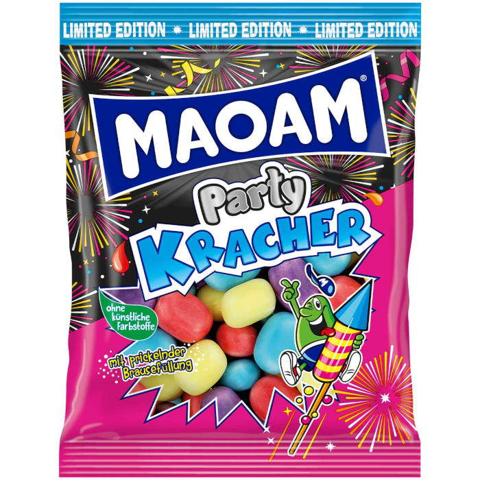 MAOAM Party Kracher Kaubonbons mit Brausefüllung 200g