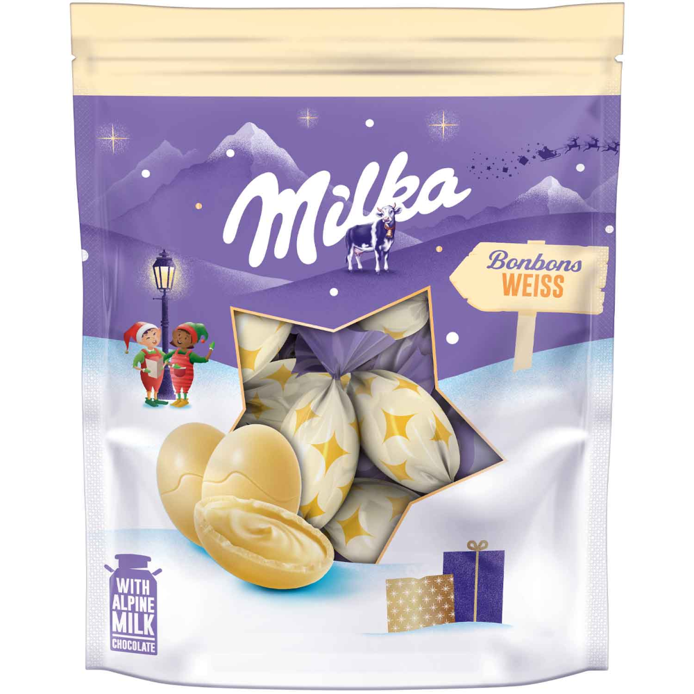 Milka Schokoladen Bonbons Weiß 86g / 3oz