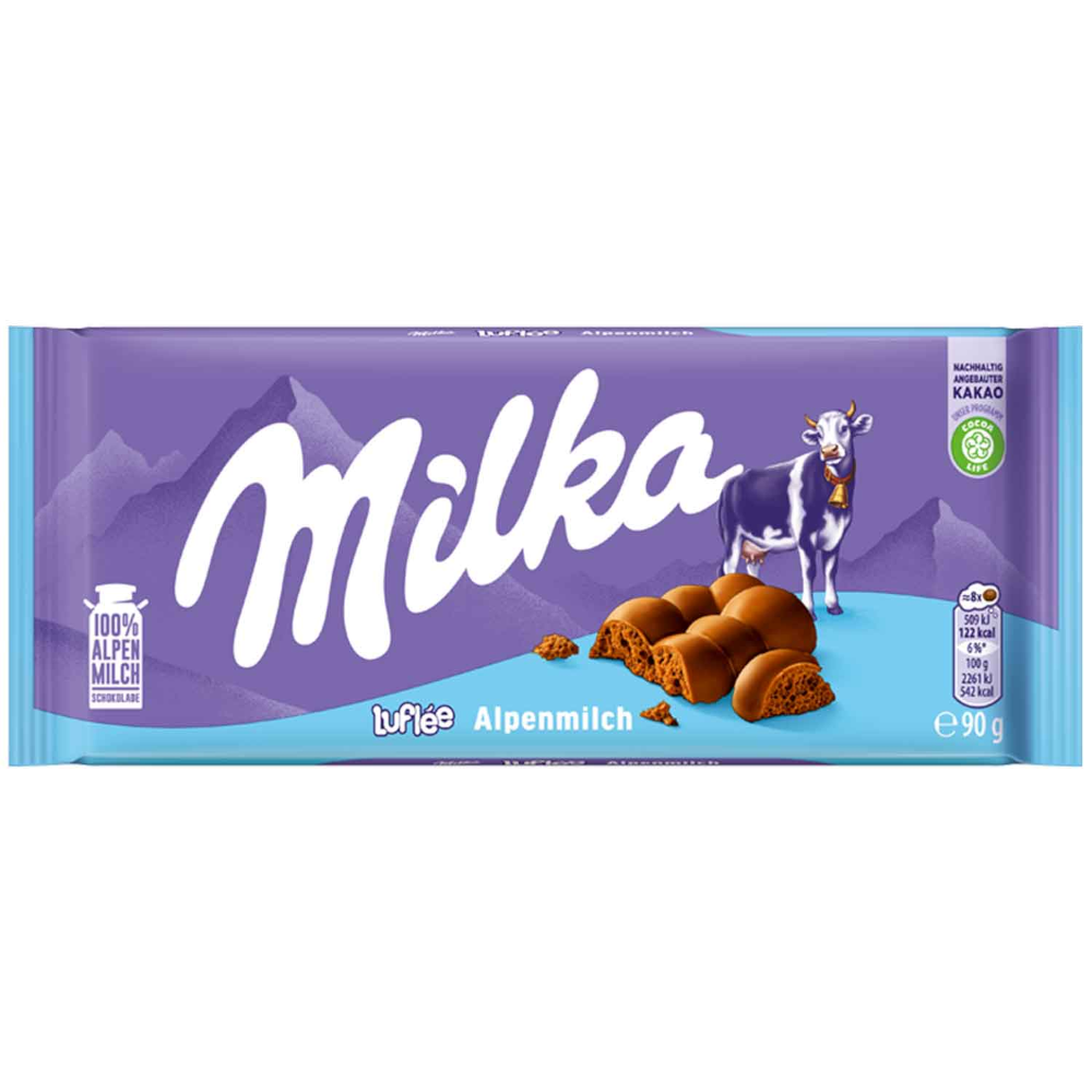 Milka Luflée Alpenmilch Luftschokolade 90g / 3.17 oz