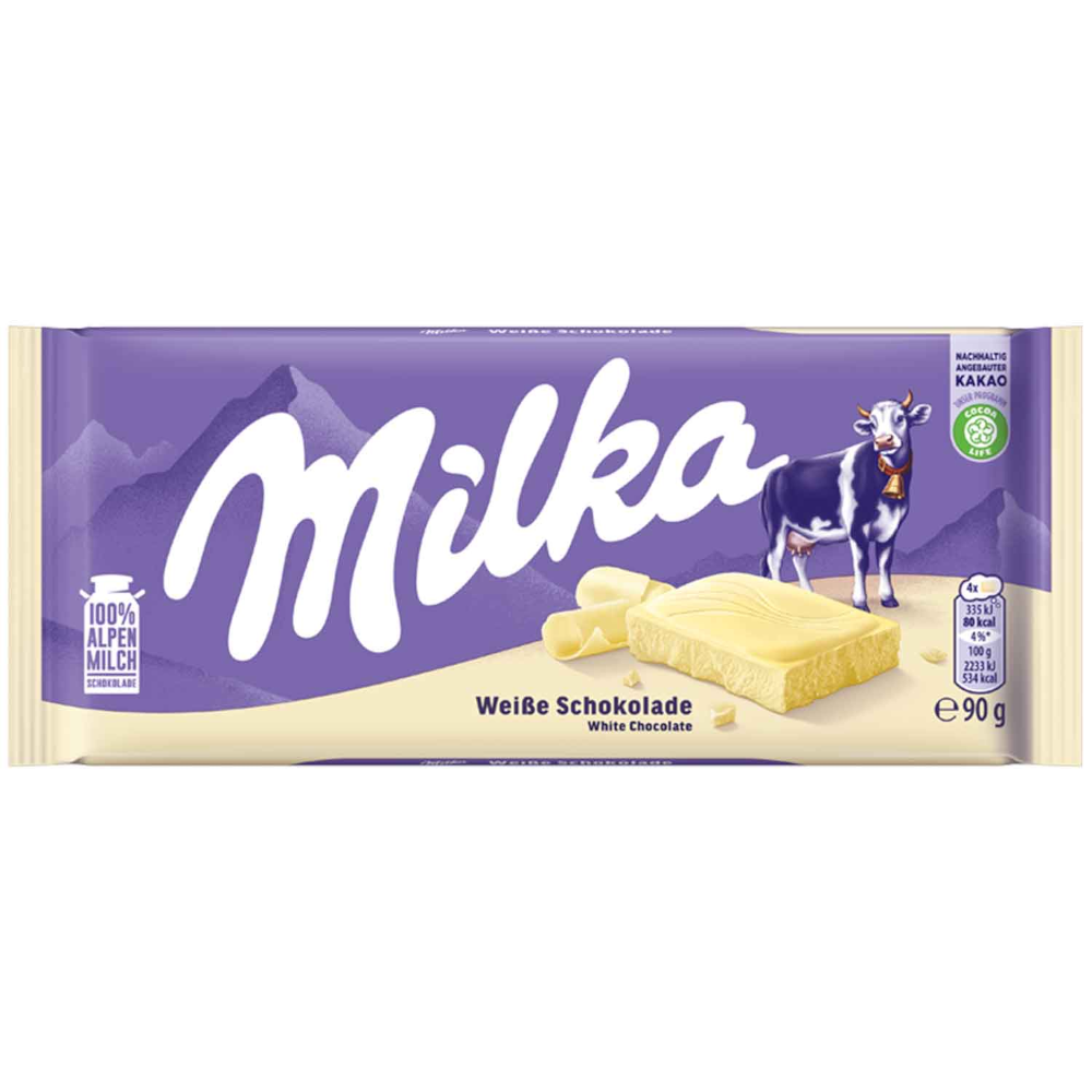 Milka Weisse Schokolade 90g / 3.17oz