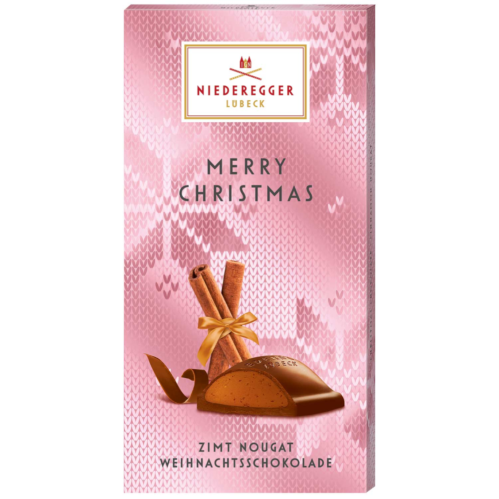 Niederegger Weihnachtsschokolade Zimt Nougat 100g