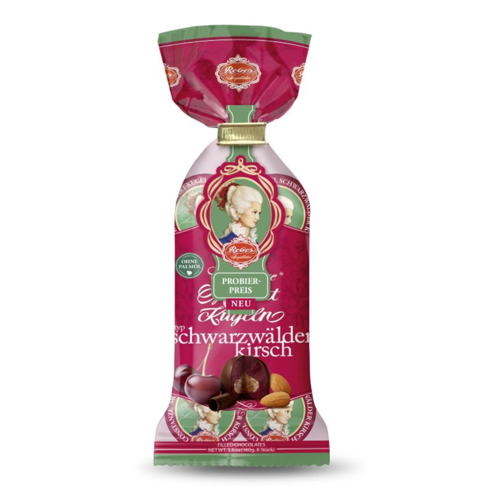 Reber Constanze Schwarzwälder Kirsch Mozart Kugeln 8 Stück 160g