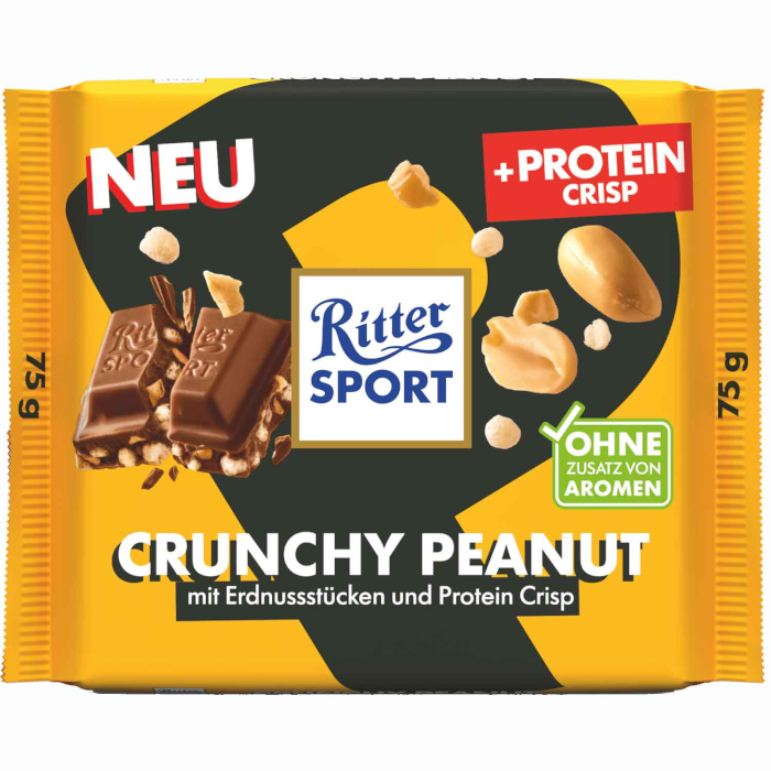 Ritter Sport Protein Crisp Schokolade Crunchy Peanut 75g