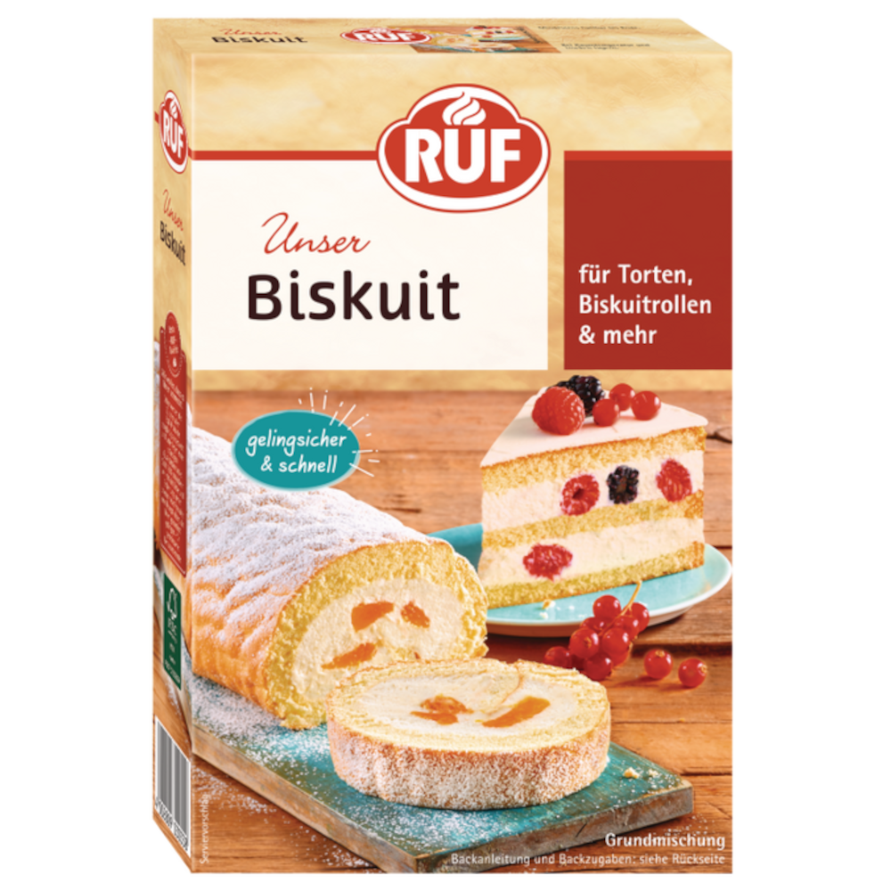 RUF Backmischung für Biskuitrollen oder Torten 250g / 8.81oz