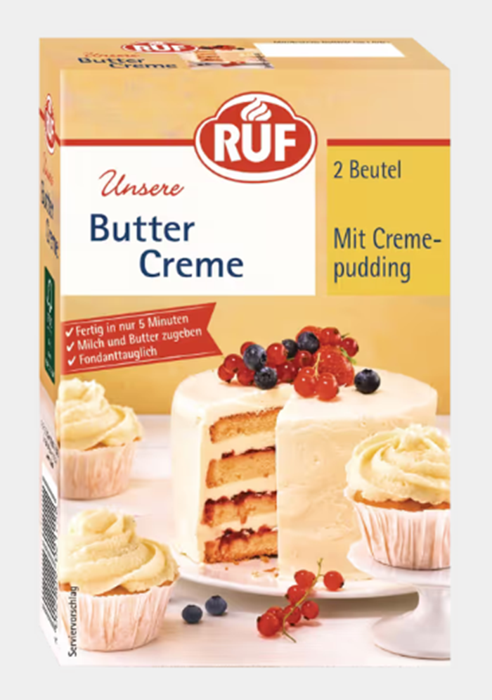 RUF Butter Creme mit Cremepudding 2er Pack a 70g = 140g / 4.93oz
