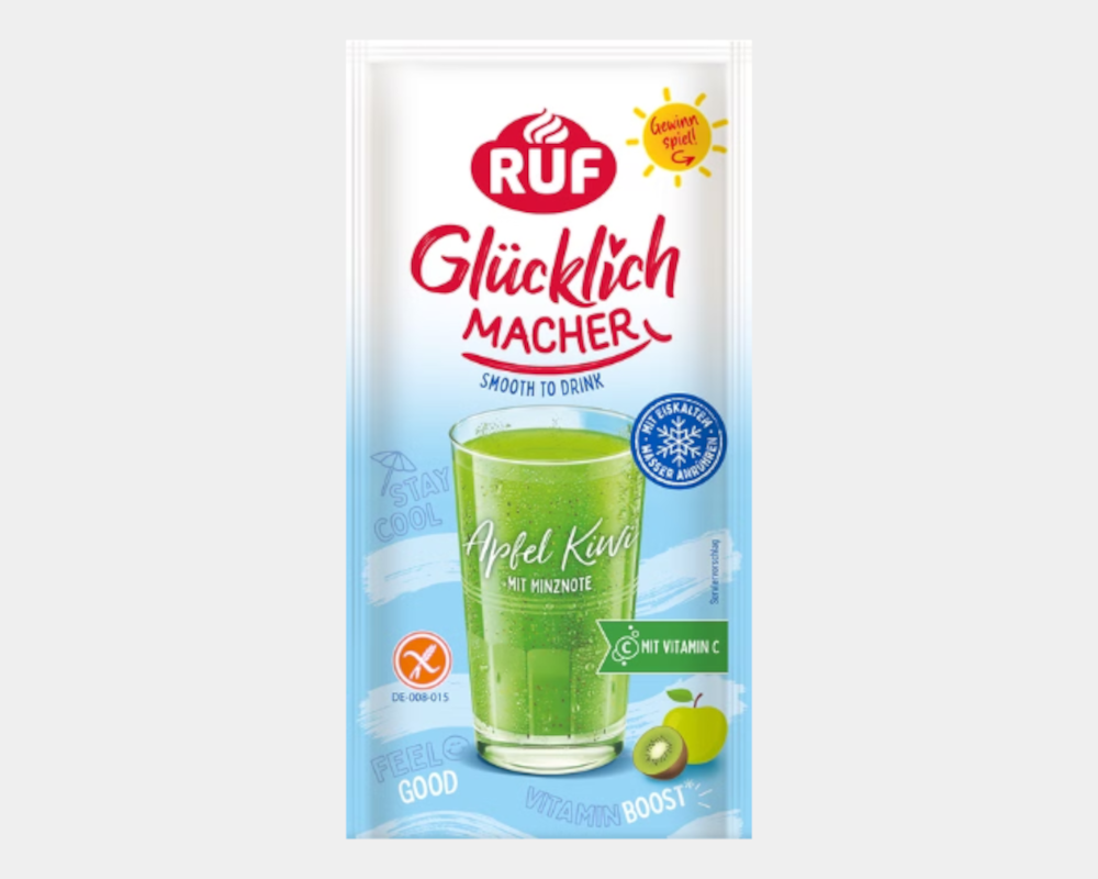 RUF Glücklichmacher Smooth to Drink Apfel Kiwi 48g / 1.69oz MHD: 01/2026