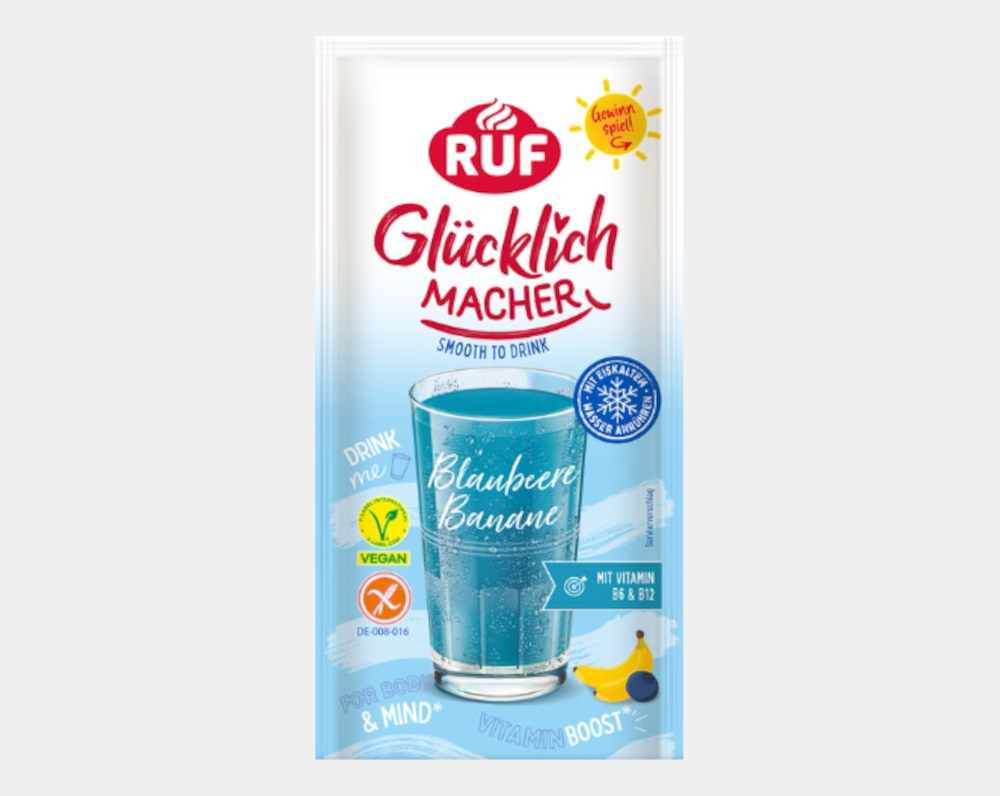 RUF Glücklichmacher Smooth to Drink Blaubeere Banane 42g / 1.48oz MHD: 01/2026