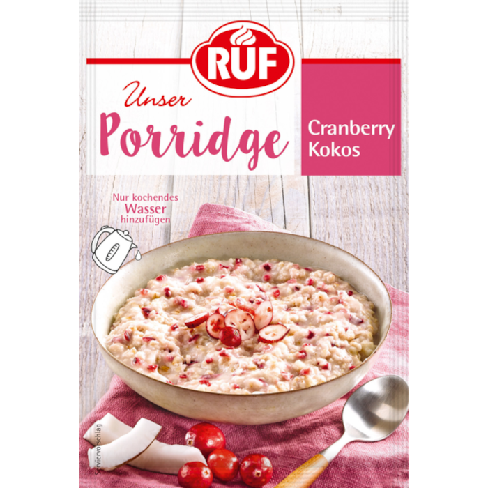 RUF Porridge Cranberry Kokos 65g / 2.29oz