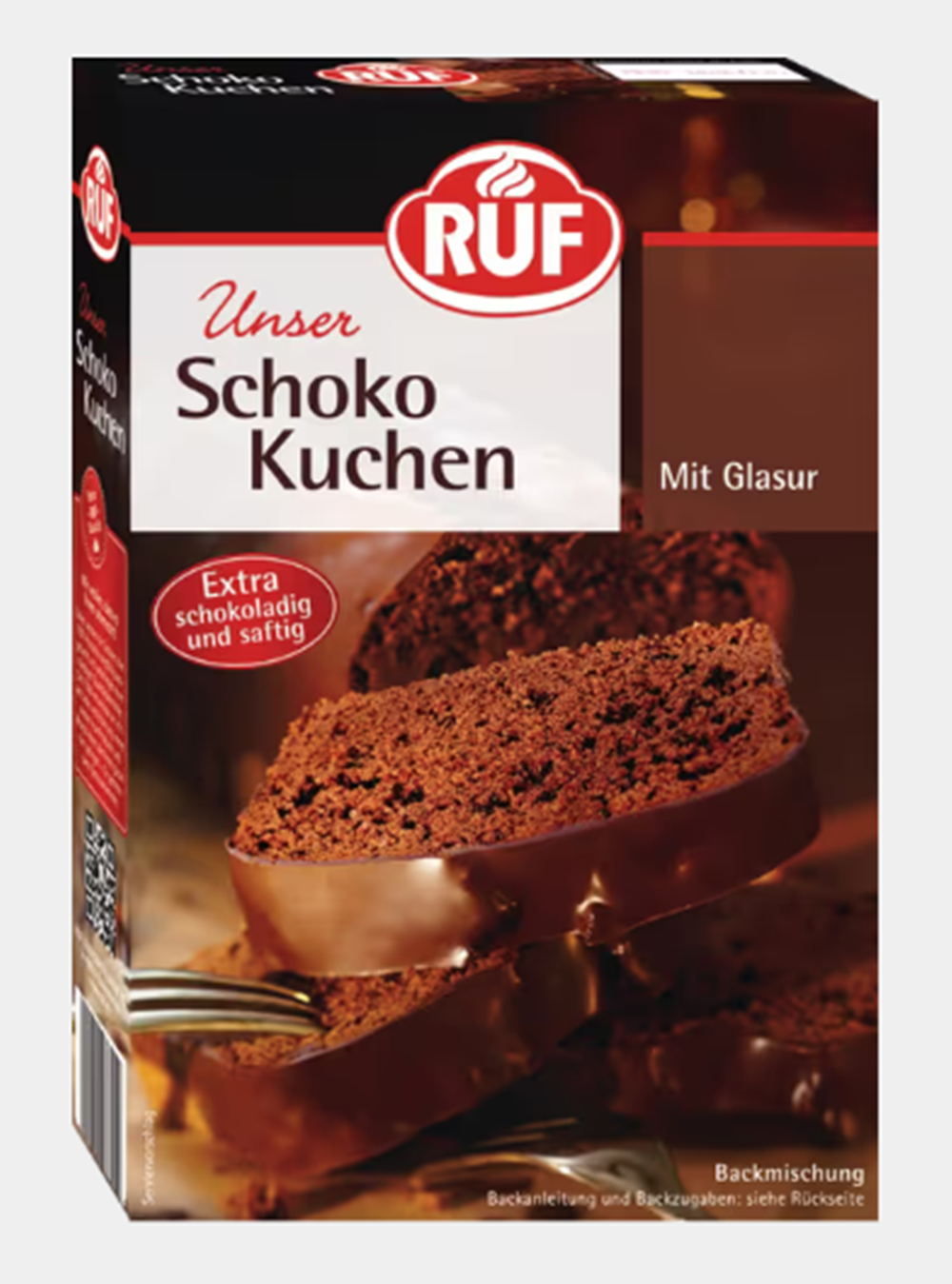 RUF Schoko Kuchen Backmischung mit Glasur 475g / 16.75oz