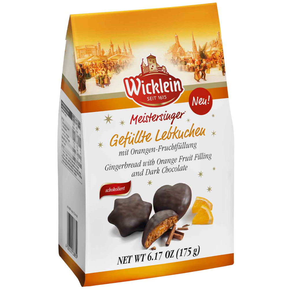 Wicklein Meistersinger Gefüllte Lebkuchen Orange 175g / 6.17oz