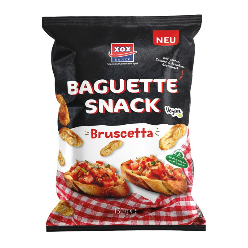 XOX Baguette Snack Bruscetta, vegan 150g / 5.29oz