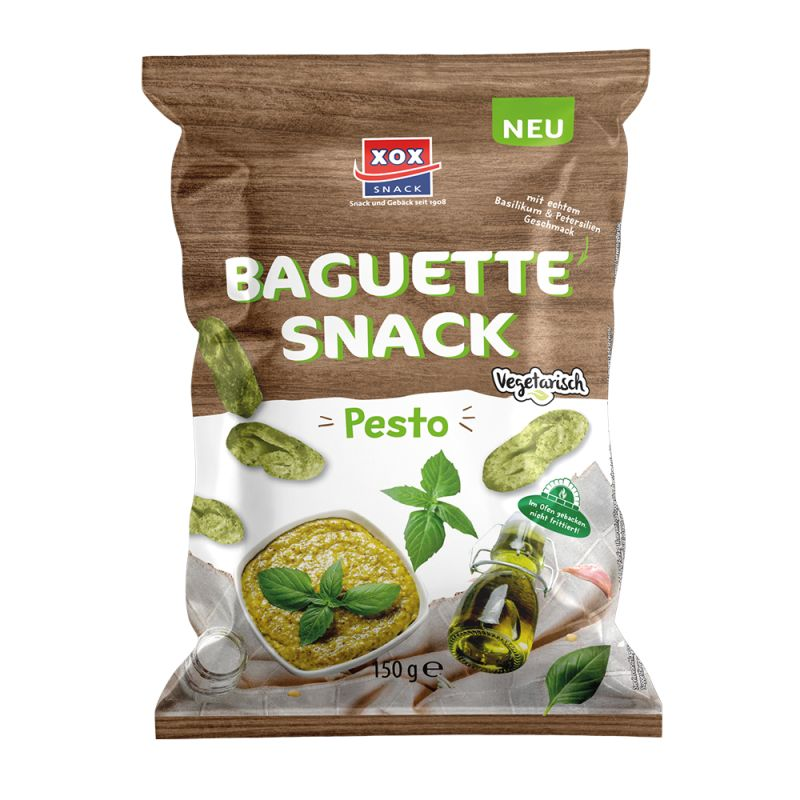 XOX Baguette Snack Pesto, vegetarisch 150g / 5.29oz
