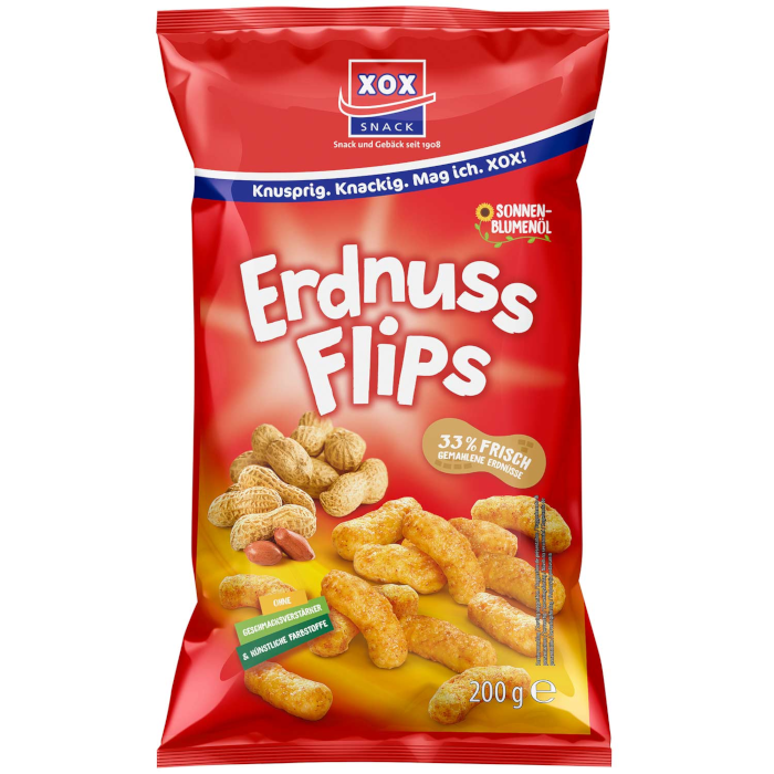 XOX Erdnuss Flips vegan 200g / 7.05oz