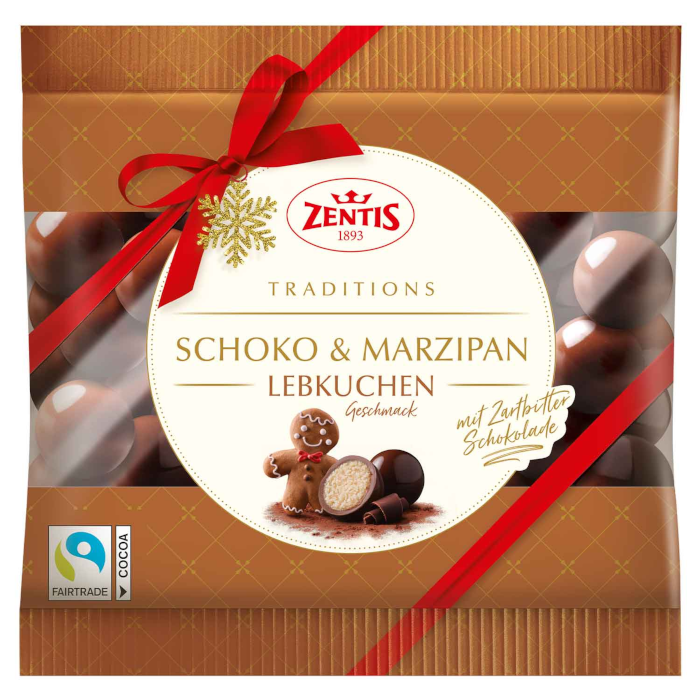 Zentis Schoko & Marzipan Kugeln Lebkuchen Geschmack 90g / 3.17oz