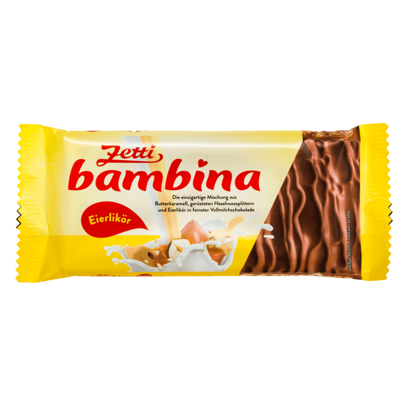 Zetti bambina Eierlikör Schokoladen Tafel 100g / 3.53oz
